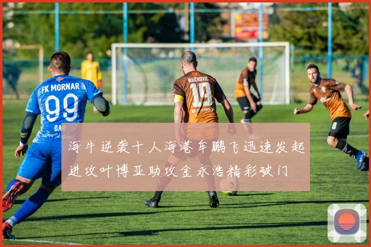 海牛逆袭十人海港牟鹏飞迅速发起进攻叶博亚助攻金永浩精彩破门